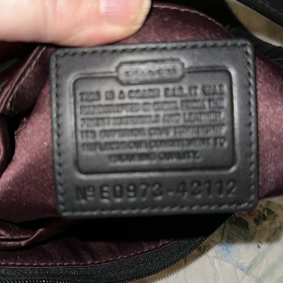 Coach Black Genuine Pebble Leather Satchel 43112 RARE (JJ) - Picture 6 of 8